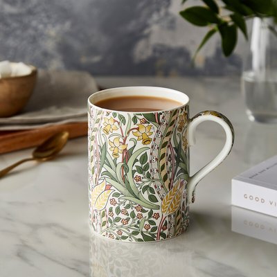 Morris & Co. Daffodil Bayleaf Bone China Mug MORRIS & CO.