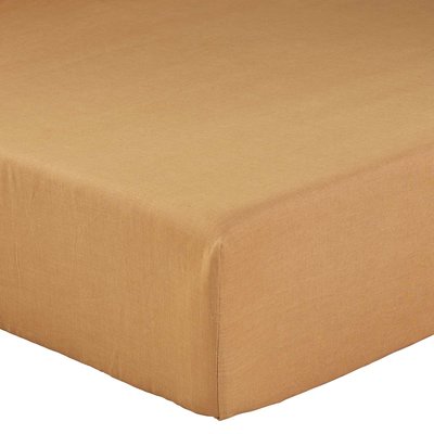 Drap housse uni en lin, Made in France, LIN BLÉ A DEMAIN