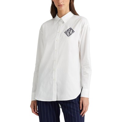 Блузка из поплина с длинными рукавами LAUREN RALPH LAUREN