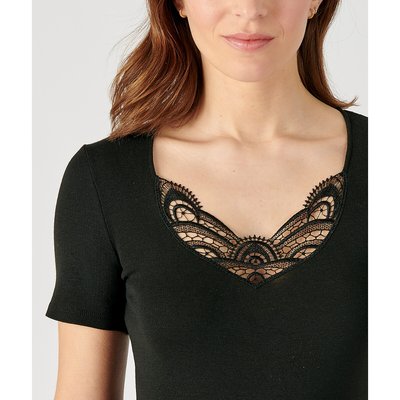 Geripptes T-Shirt Thermolactyl, Wärmestufe 3 DAMART