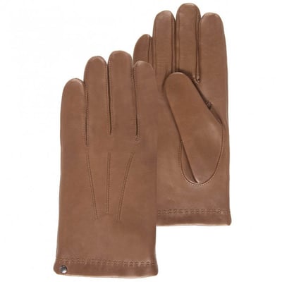 Gants en cuir d'agneau pleine fleur, doublés cachemire et soie ISOTONER