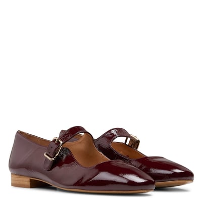 Ballerines VELVET en cuir verni Maison 123