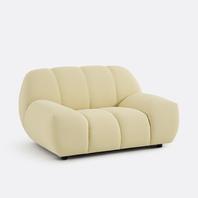 Fauteuil XL, en tissu matelassé, NURIA LA REDOUTE INTERIEURS