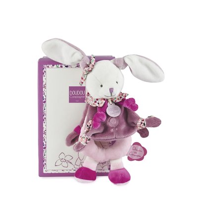 Cerise le lapin hochet 19 cm rose DOUDOU ET COMPAGNIE