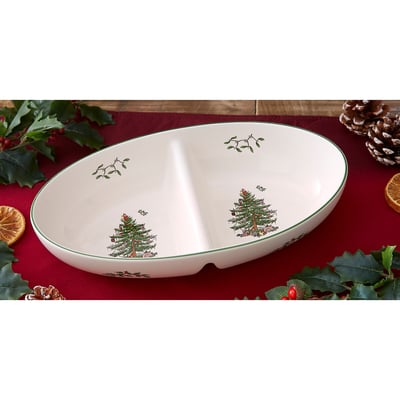 Christmas Tree Large Divided Server SPODE