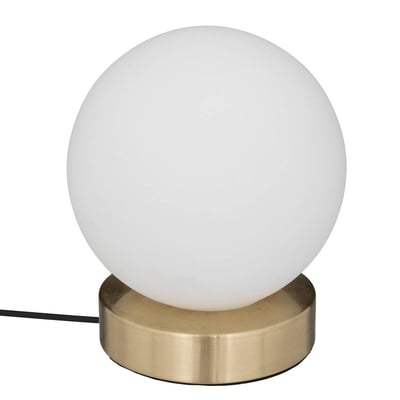 Lampe boule verre sablé laiton DRIS ATMOSPHERA