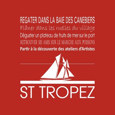 Tableau Sur Toile Saint-tropez ILLUSTRATION CEANOTHE