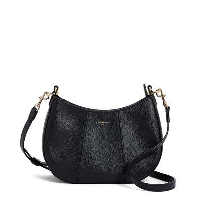 Sac demi-lune petit en cuir grainé JULIETTE LE TANNEUR