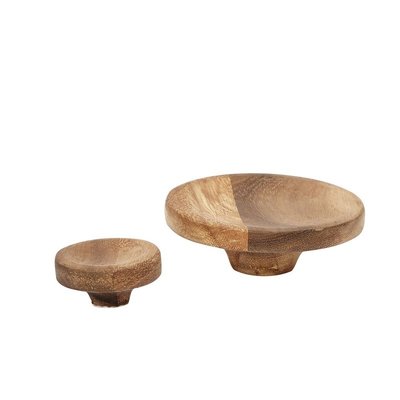 Patères bois acacia  Grain set de 2 HUBSCH