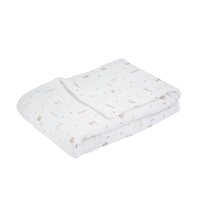 Couverture bébé en mousseline de coton 75X100cm TROIS KILOS SEPT