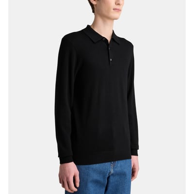 Pull polo teripol en laine mérinos GALERIES LAFAYETTE