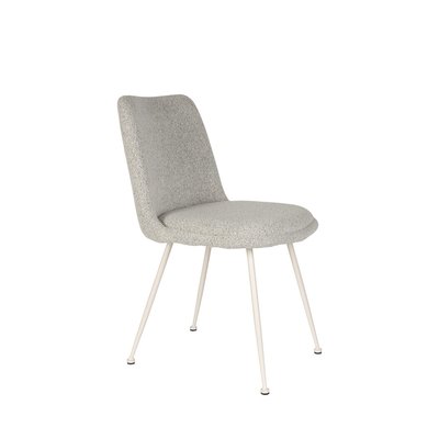 Lot de 2 chaises en tissu bouclette et métal - Fjis DRAWER