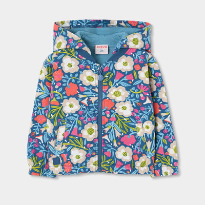 Veste fille en molleton imprimé fleurs BOBOLI