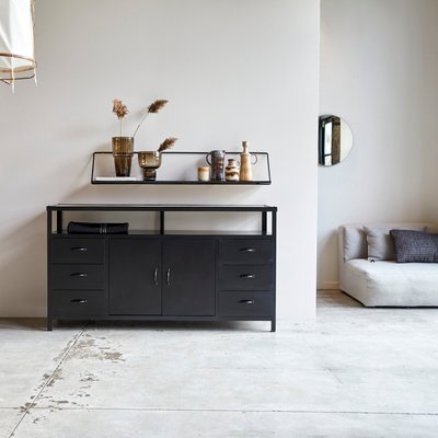Buffet en métal 160 cm INDUSTRIEL TIKAMOON