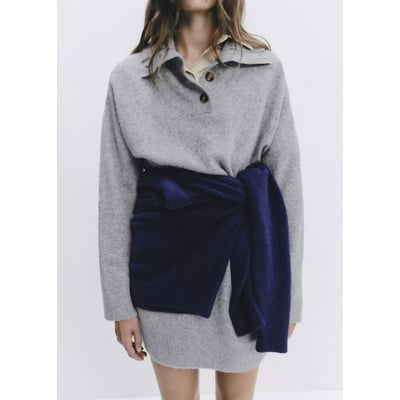 Robe courte maille MANGO