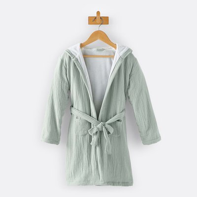 Peignoir capuche gaze de coton, Kumla LA REDOUTE INTERIEURS