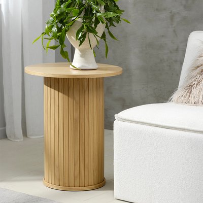 Table d'appoint ronde ø50 cm - Bois naturel - ALBA MAISON AUBERTIN