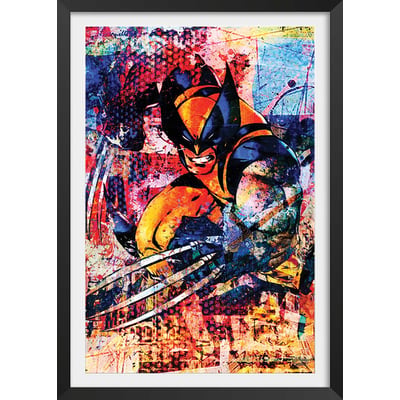 Affiche wolverine graffiti HEXOA