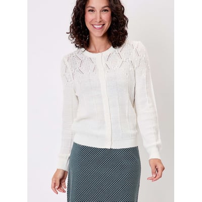Gilet maille douce col rond GIZIA PRINCESSE NOMADE