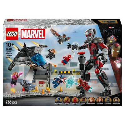 76314 Le combat de Captain America : Civil War ® Marvel Super Heroes LEGO