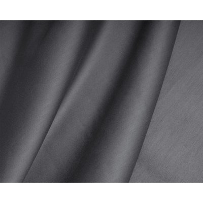 Drap Housse Satin de Coton Gris Anthracite SATINE
