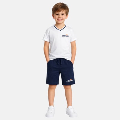 Ensemble t-shirt col V et short BLOCK PARTY ELLESSE