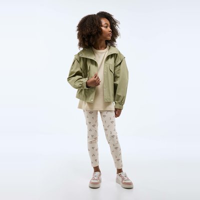 Legging côtelé imprimé en coton BIO MONOPRIX