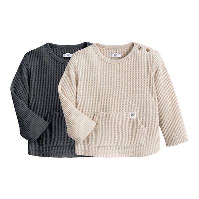 Lot de 2 T-shirts manches longues LA REDOUTE COLLECTIONS