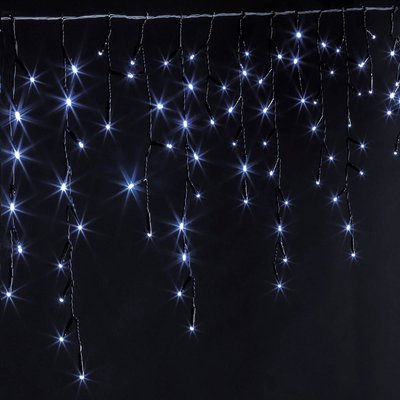 Rideau scintillant extérieur programmable 120 LED blanc froid FEERIC LIGHTS & CHRISTMAS