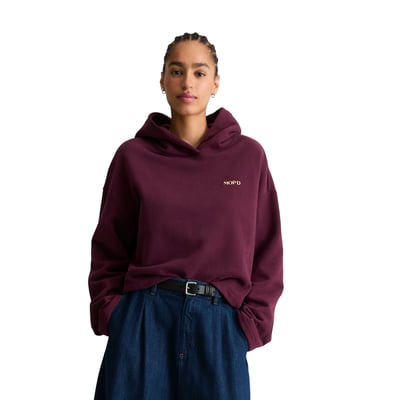 Sweat à capuche court en coton bio tout doux MARC O’POLO DENIM