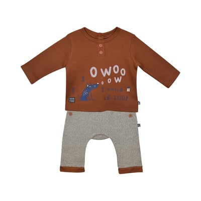 T-shirt + pantalon naissance frantz SUCRE D'ORGE