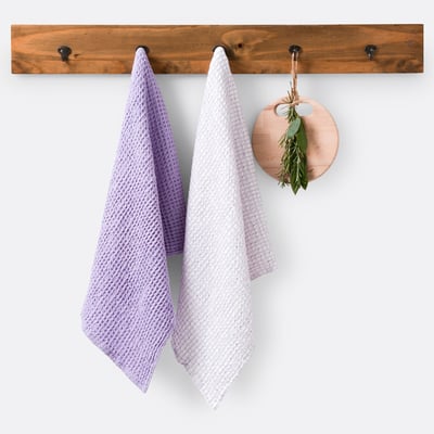 Lot de 2 torchons coton épais gaufré, Albi LA REDOUTE INTERIEURS