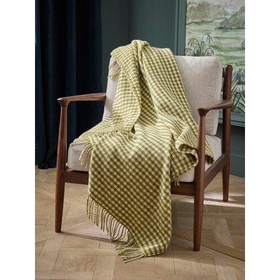 Plaid vichy - laine majoritaire CYRILLUS