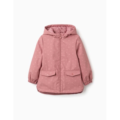 Parka en caoutchouc rembourrée avec capuche et imprimé floral ZIPPY