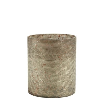 Photophore vase en verre BLANC D’IVOIRE