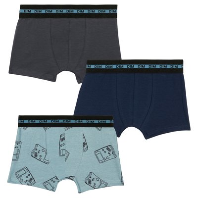 Lot de 3 boxers garçon Fashion Coton Stretch DIM