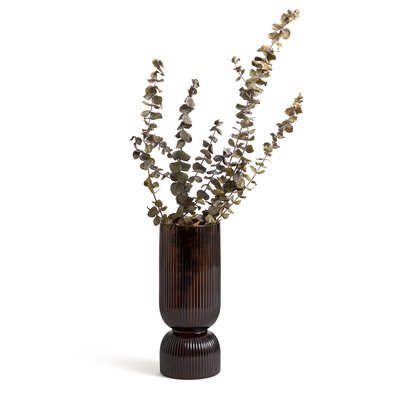 Vaas in geribbeld glas H26 cm, Valira LA REDOUTE INTERIEURS