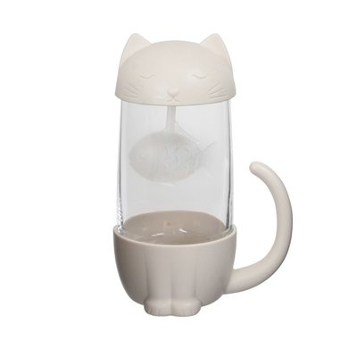 Tasse et infuseur à thé chat LA CHAISE LONGUE