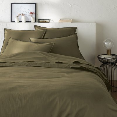 Housse de couette satin de coton lavé, Victor uni LA REDOUTE INTERIEURS