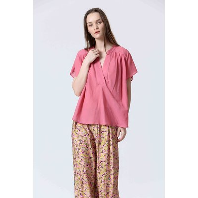 Blouse manches courtes col V SEE U SOON