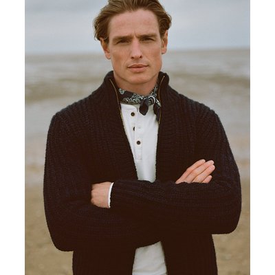 Cardigan zippé en maille épaisse SUPERDRY