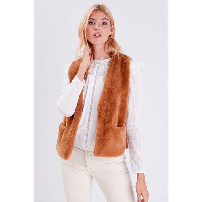 Veste droite imitation fourrure BONOBO