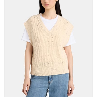 Pull sans manches fritz moucheté GALERIES LAFAYETTE
