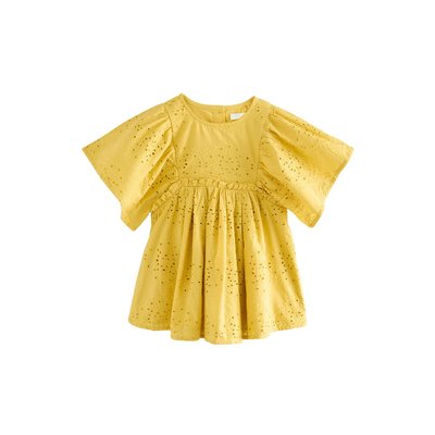 Robe brodée à manches courtes évasées NEXT