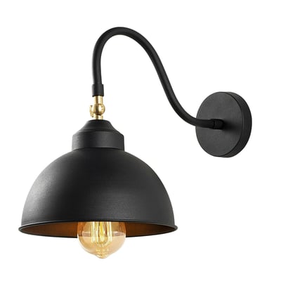 Applique vintage noir mat, abat-jour orientable SILE PIER IMPORT