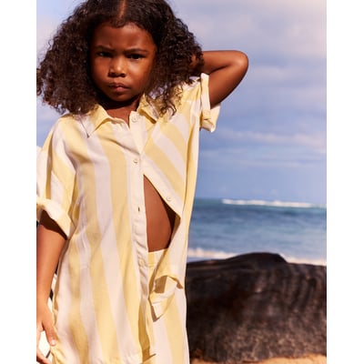 Set chemise à manches courtes et short à imprimé rayures KIDSFLORENIZ UNDIZ