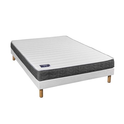 Matelas mousse mémoire, sommier, pieds ABSOLU TERRE DE NUIT