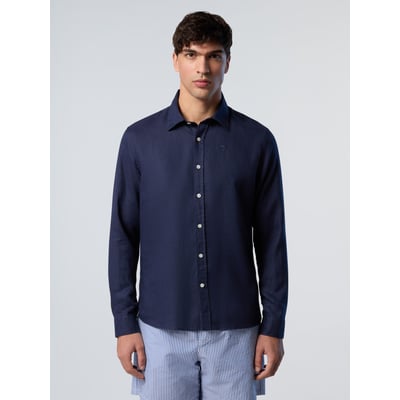 Chemise en lin avec logo brodé NORTH SAILS