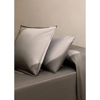 Housse d’oreiller coton satin lavé double surpiqûre 45x110 cm MANGO HOME