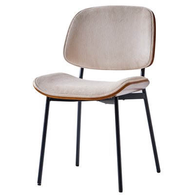 Lot de 2 chaises en velours côtelé, ODENSE NORDLYS